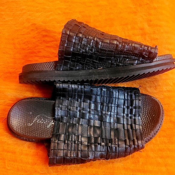 Free People Idlewild Footbed Sandals Size 38 - Picture 3 of 8